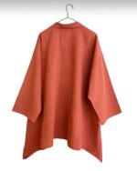 Coral Terracotta Oversized Linen Tunic Top - Image 3