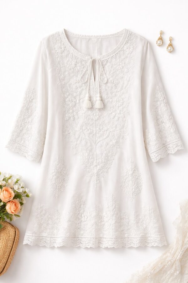 Embroidered Kurti Top