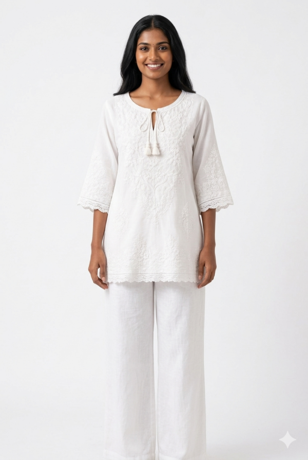 Embroidered Kurti Top