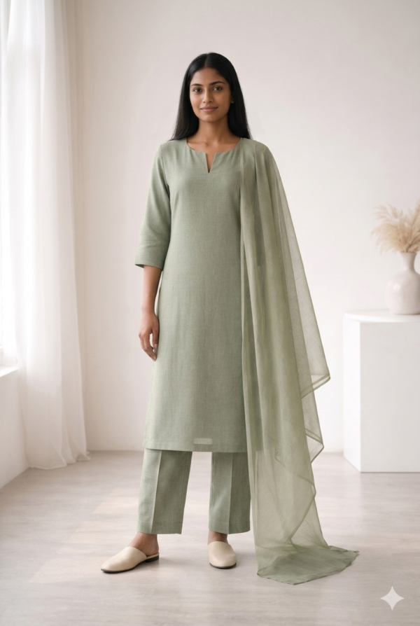 Linen Straight Suit