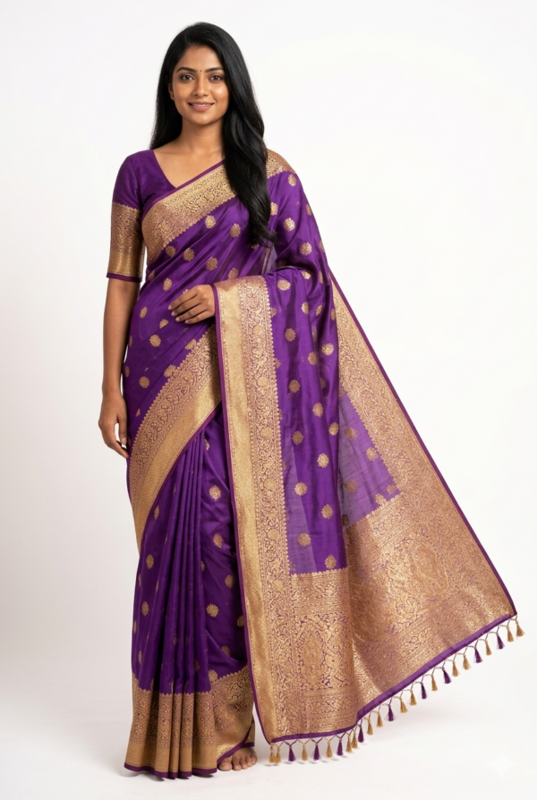 Organza Floral Saree