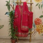 Pink Color Musline Top (T.L 45 ) And Parallel Pant (P.H 39 ) With Musline Dupatta - Image 4