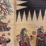 Black Color Half Tussar Differnt Pallu Saree With Contrast Matching Blouse - Image 5