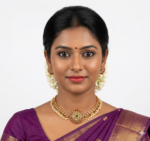 Antique Gold Ruby Pearl Choker Necklace Set with Circular Temple Pendant & Matching Stud Earrings — Traditional South Indian Imitation Jewellery