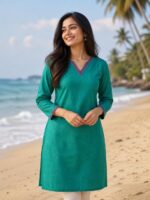 Coastal Breeze Teal Kurta
